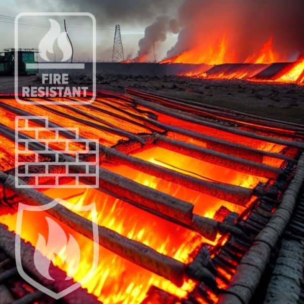 Protección estructural contra incendios con mortero ignífugo proyectado